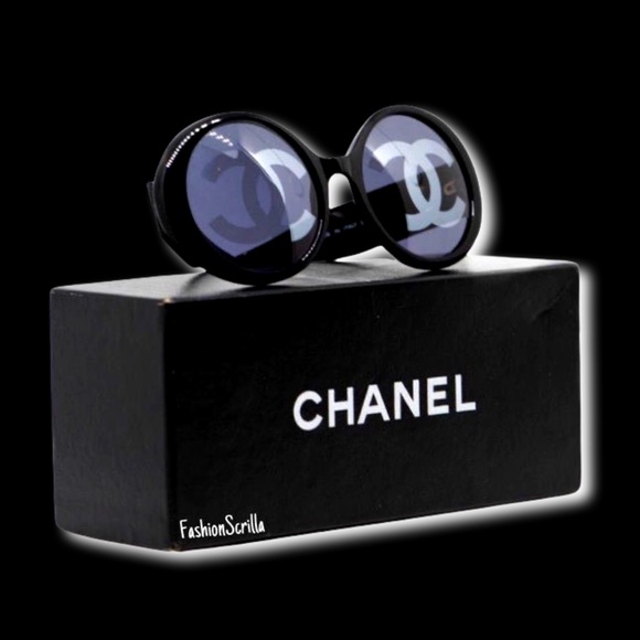 CHANEL 1993 Runway CC Logo round lens sunnies - Picture 4 of 15